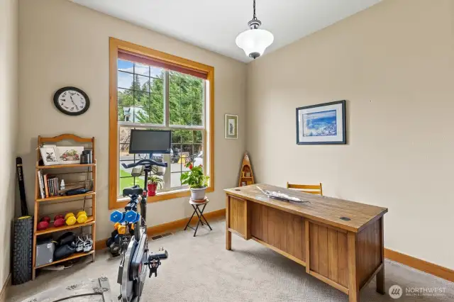 Office with large window for natural light