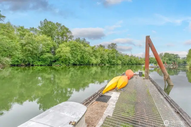 Boat docking out your backyard