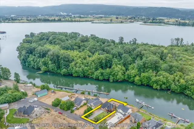 Aerial View of the Columbia River