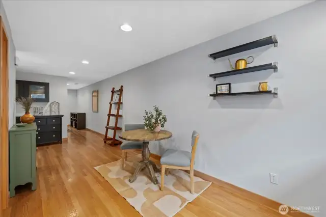 Plenty of room for dining area, coffee bar, additional kitchen island, etc