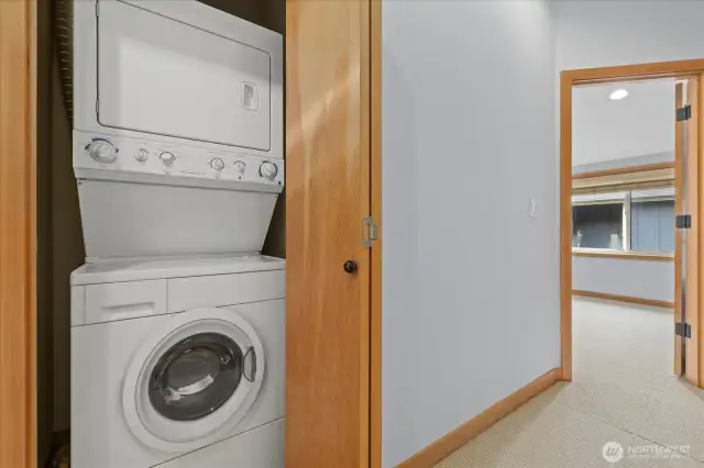 Laundry conveniently located on upper level