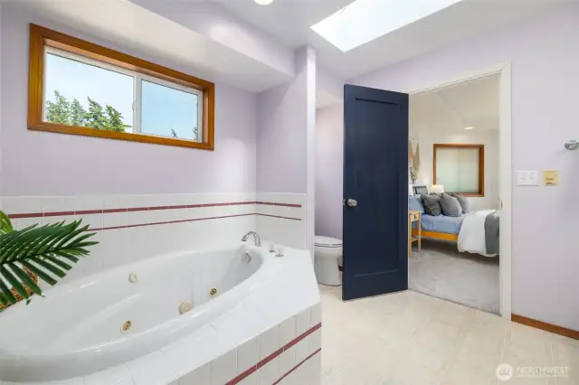 Large primary bathroom