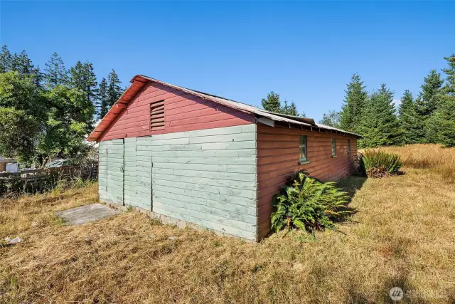 Back of barn.