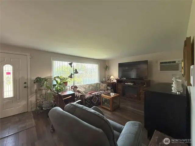 Living Room with Front Door