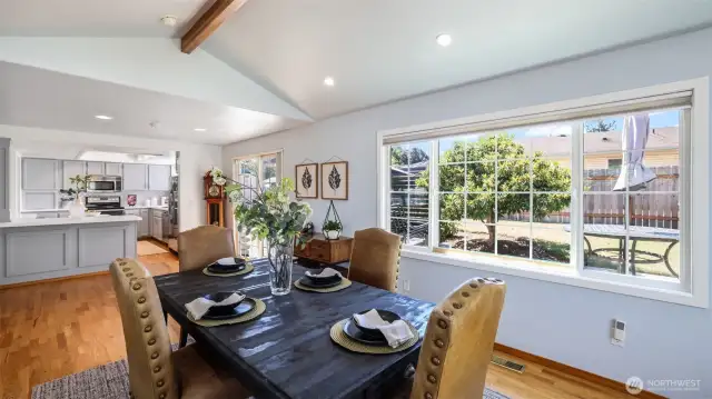 Thoughtfully designed layout of this home allows for seamless transitions