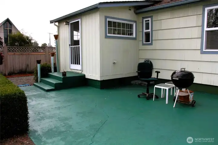 Large patio