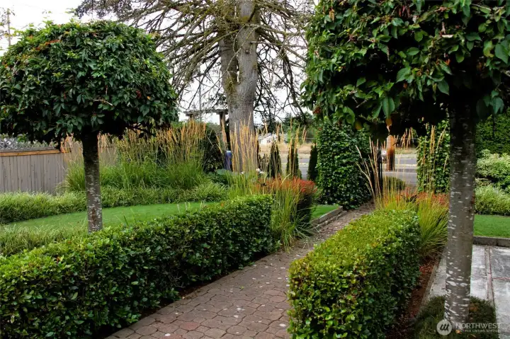 Professionally designed landscaping