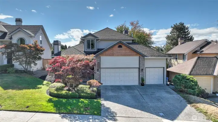 Welcome home! Tucked within the quiet Hunters Run neighborhood of Kent, step inside to discover  light-filled living spaces w/an open layout. The kitchen features quartz counters, SS appliances, W/I pantry & tons of  counter & storage space. Enjoy two living spaces each w/their own fireplace. Retreat to the spacious primary w/its  updated, spa-like ensuite & ample closet space. Additional guest rooms offer flexibility for a home office, guest space,  or media room. Recent updates throughout provide peace of mind--newer gutters, fresh interior/exterior paint & mostly  all new windows. Heat pump for year round comfort. Outdoors, enjoy your own private retreat w/mature landscaping,  herb garden & space for gatherings or relaxing.