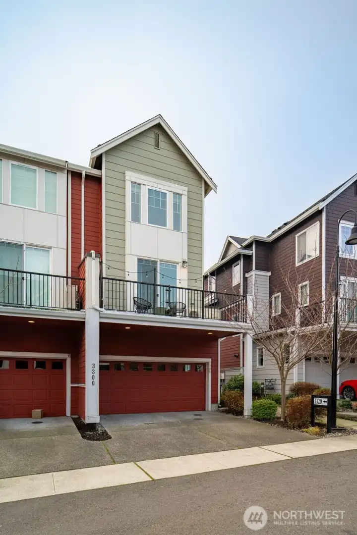 2 car garage and off street parking for 2 more cars