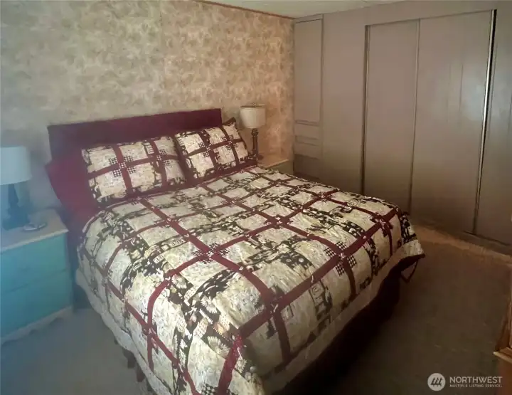 Large closet and comfy bed included