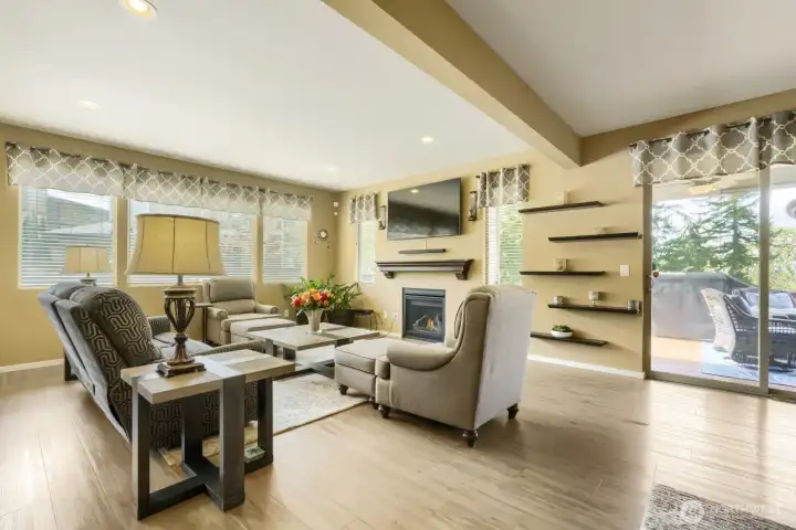 Enjoy exceptional privacy from nearly every window, thanks to the premium corner lot location overlooking a tranquil greenbelt.