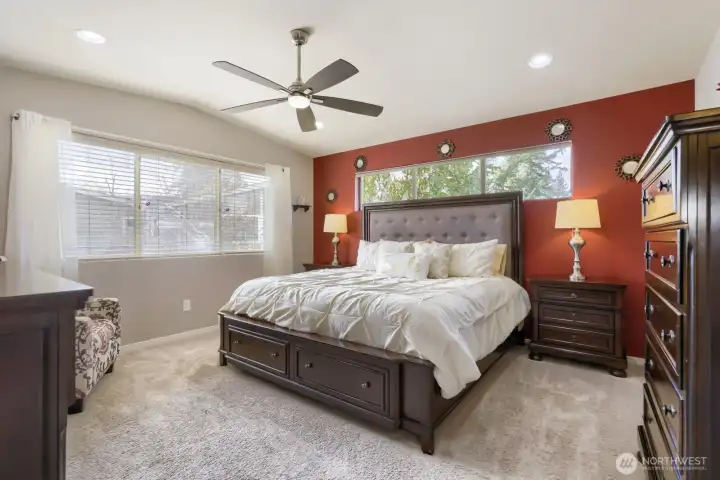 4th upper-level bedroom offering the same comfort and style, featuring ample space, plush carpeting, and great natural light.