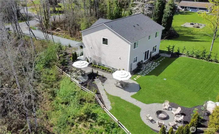 LOTS of outdoor space, privacy, and a comfortable distance from neighbors