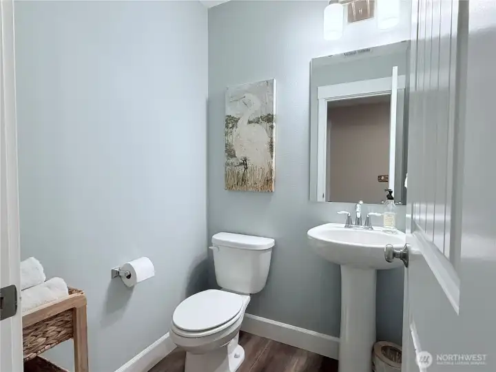 Main floor half bath