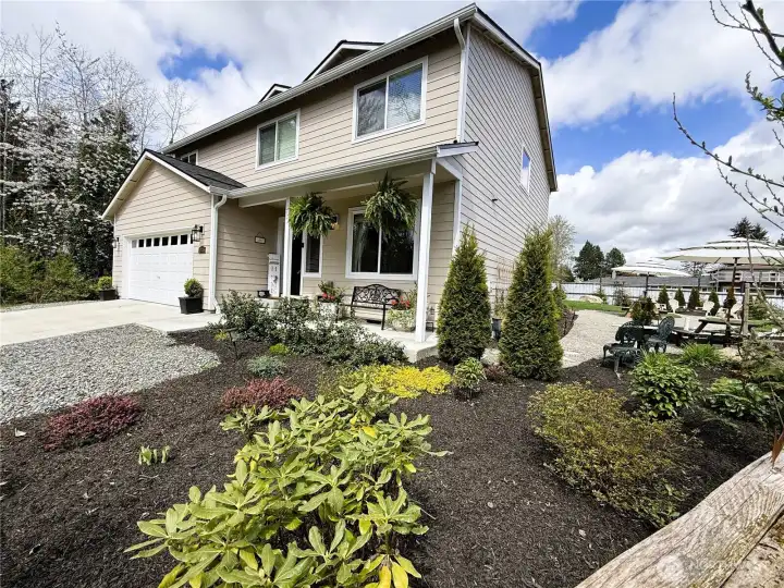 Established landscaping