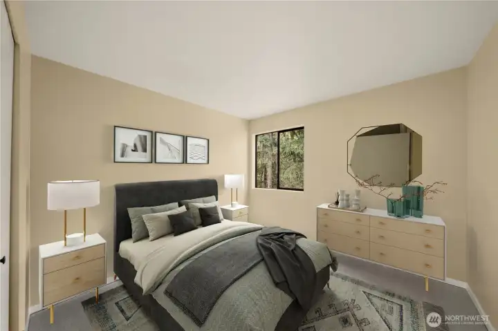 Second Bedroom. Virtually Staged.