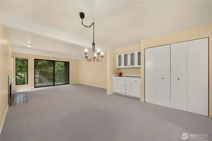 Living Room and Dining Room.