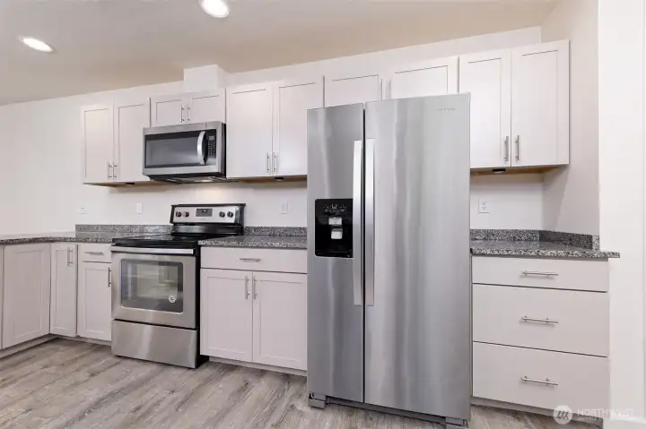 Nice stainless appliances
