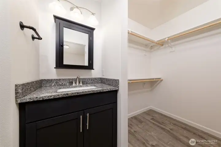 Primary bathroom/closet.