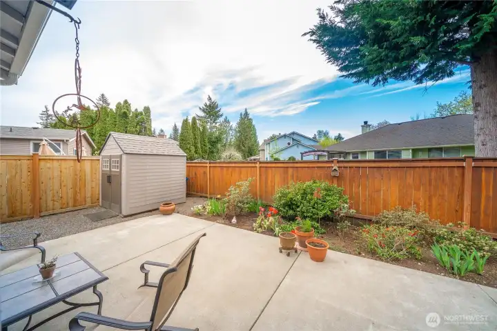 Easy care outdoor living.