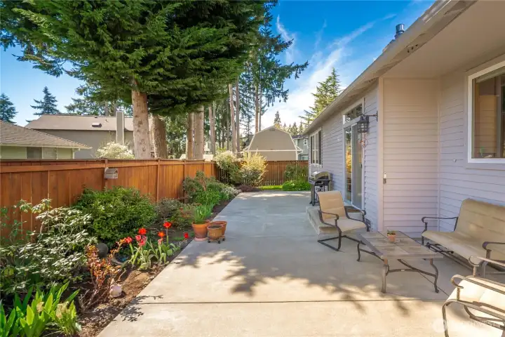 Easy care outdoor living