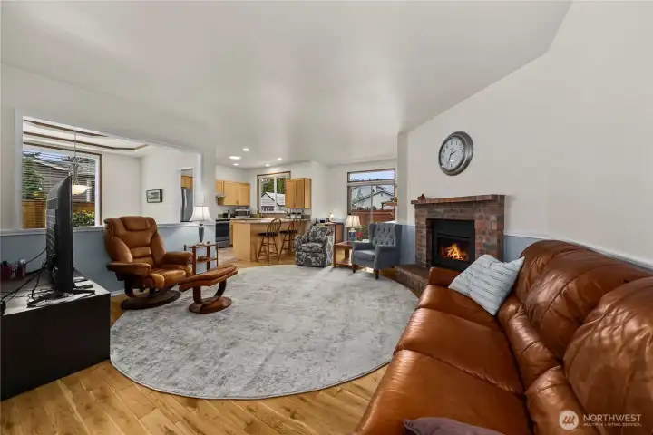 Notice the open concept feeling of this house.