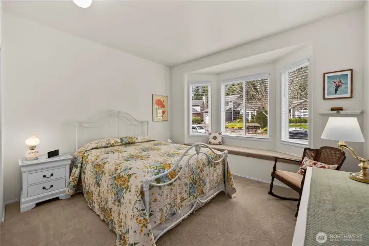 Second spacious bedroom facing the front of the house.