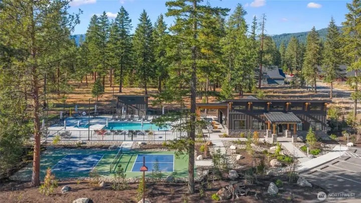 Uplands private Clubhouse, pickleball court and pool
