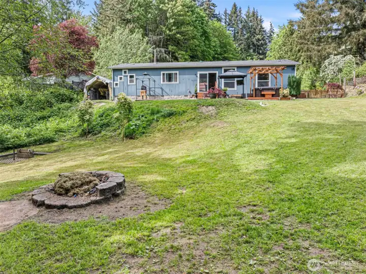 Fire pit to cozy up around