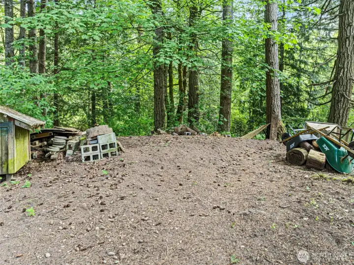 Property line extends back into the trees
