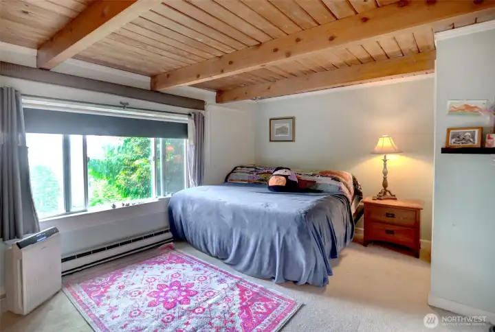 upstairs bedroom with view