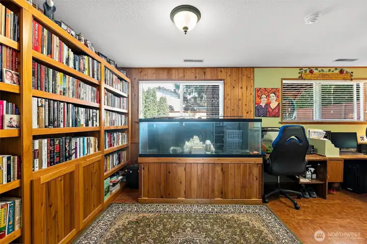 Would you use this large room as a bedroom or a home office?