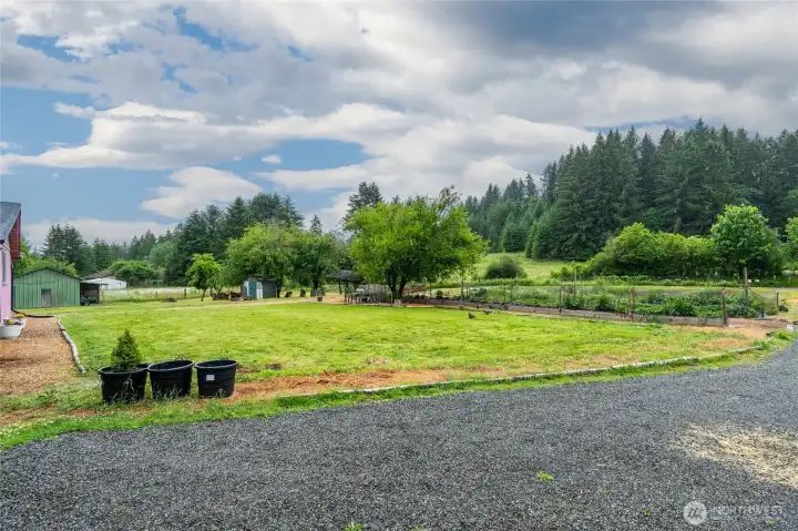 Front yard and garden area. Front yard and garden area.