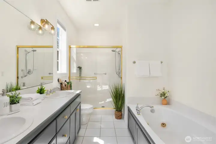 primary bathroom with soft refresh