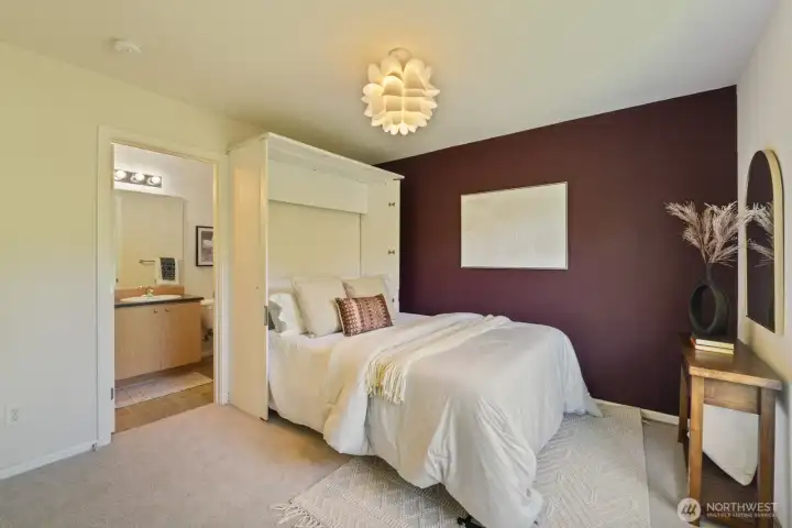 3rd Bedroom w Murphy Bed and Full Bathroom