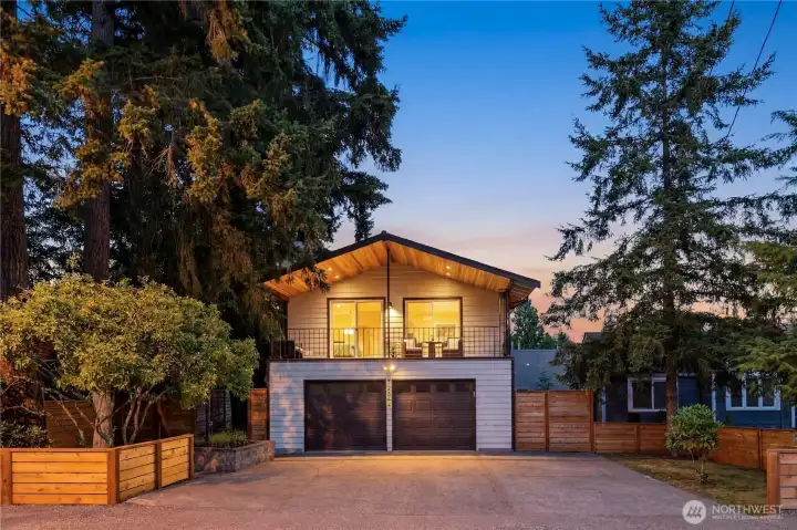 Evening sunset at 12544 25th Ave NE.