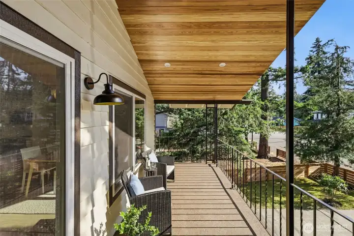 Balcony from the sliding glass doors