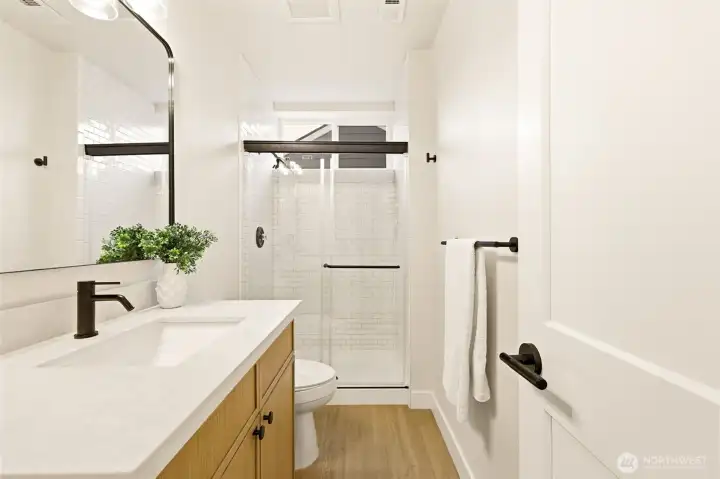 Hallway bathroom