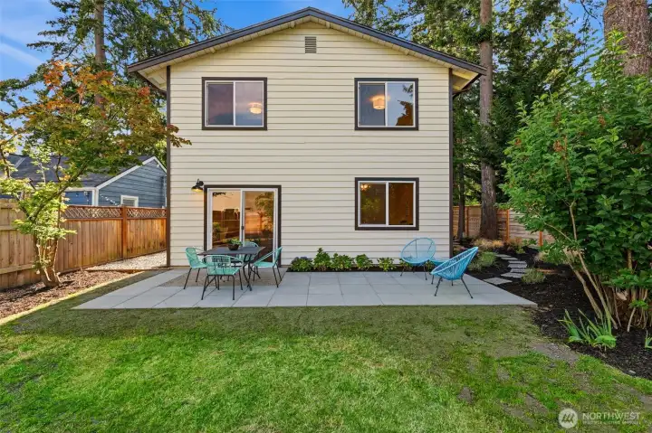 Lots of room to run and play in the backyard