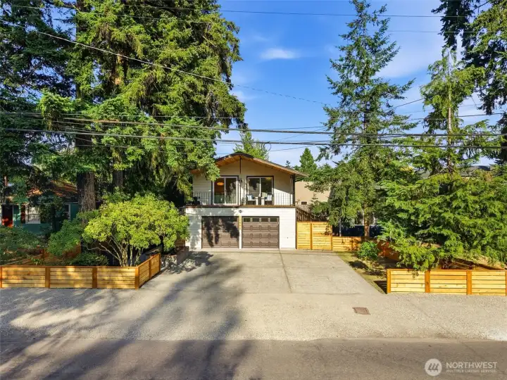 Plenty of parking in the driveway and in front of the home.