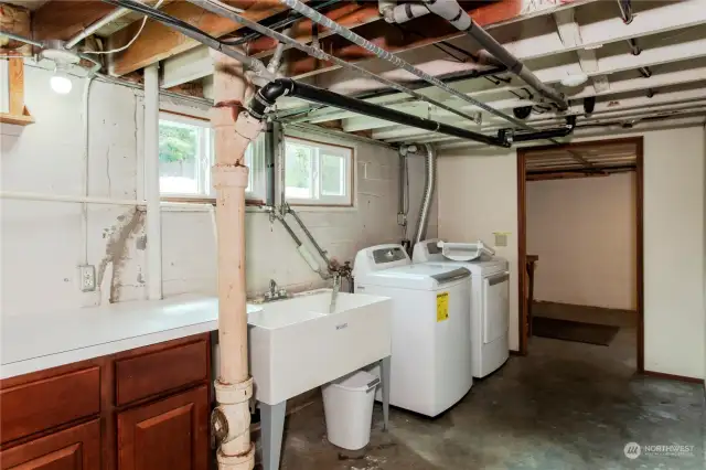 2nd set of washer and dryer in basement