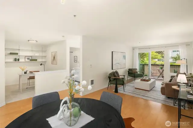 Fresh paint throughout main living spaces