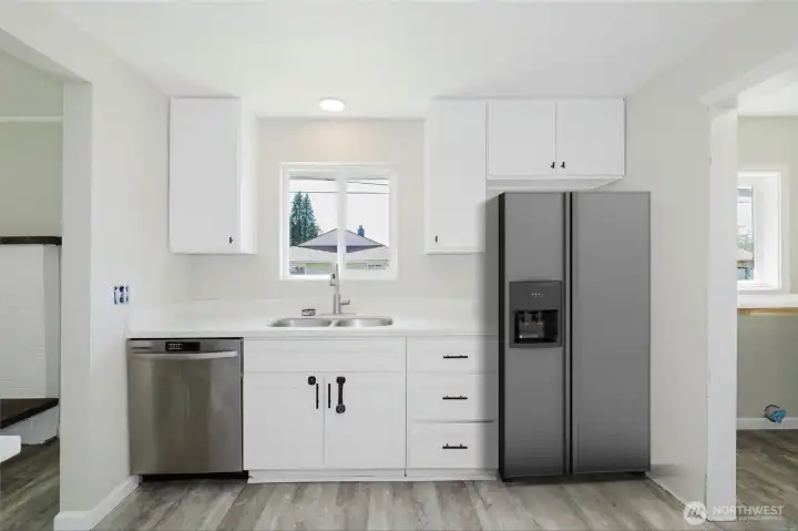 Fridge staged