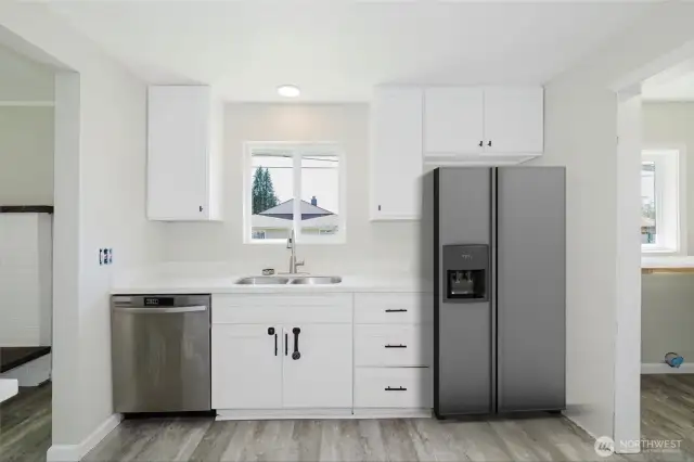 Fridge staged