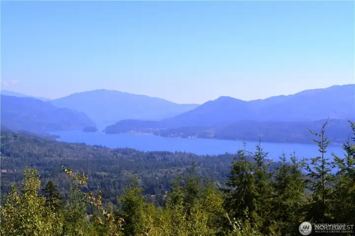 Great view of Lake Whatcom to the SE  with Sudden Valley across the lake in the distance