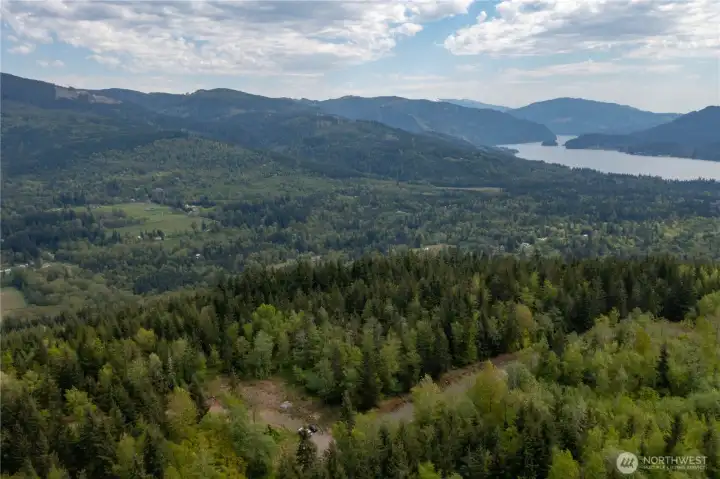 Aerial View from Lot 20 of Lake Whatcom and Squalicum Valley