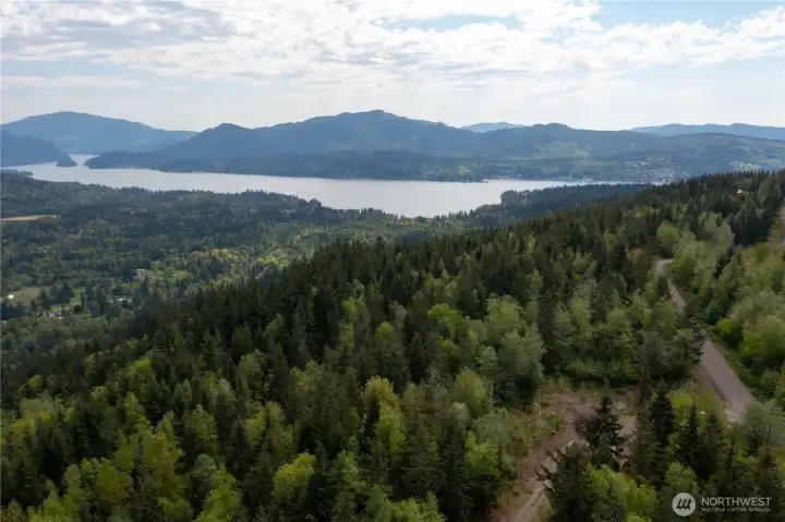 Aerial View from Lot 20 looking at Lake Whatcom