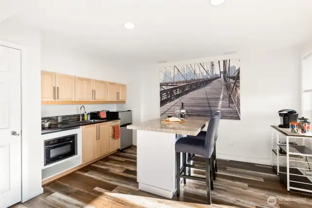 downstairs kitchenette