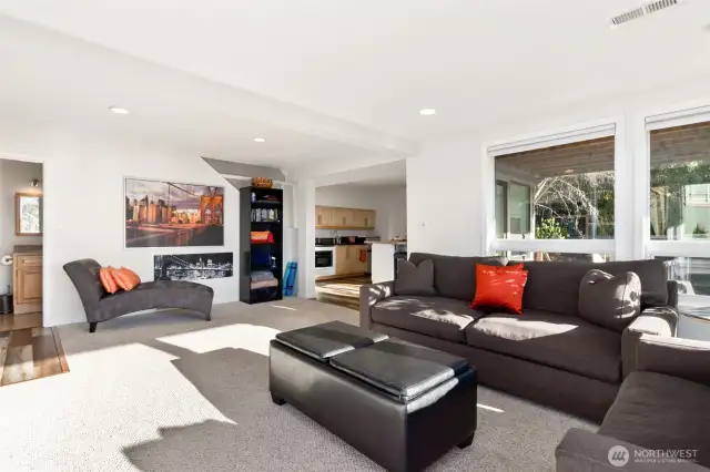 downstairs family room