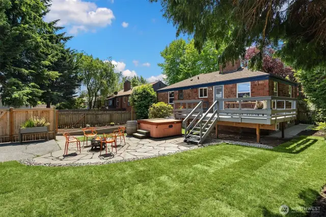 A large grassy area with plenty of room for recreation and play.